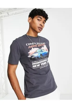 Coney Island Picnic Import Nights - T-shirt grigia con stampa sul petto