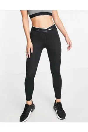 adidas Adidas - Training Techfit - Leggings neri incrociati