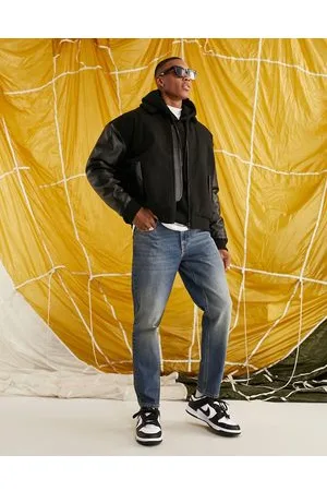 ASOS Jeans rigidi classici lavaggio scuro sfumato vintage
