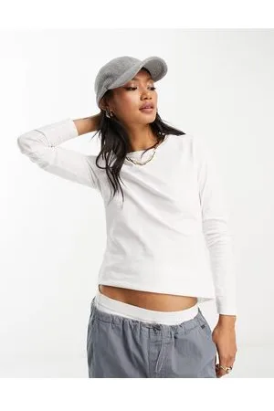 ASOS T-shirt slim a maniche lunghe in cotone