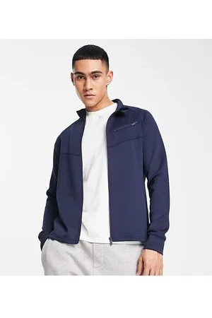 HIIT Giacca sportiva in tricot navy con zip