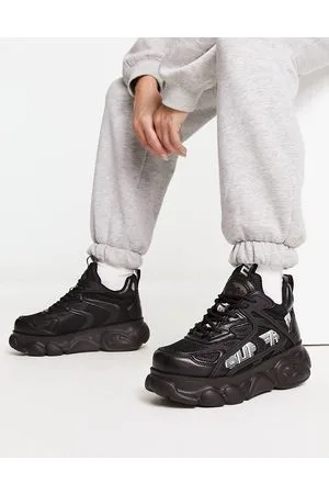 Buffalo Cloud Grid - Sneakers nere con plateau