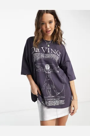 ASOS T-shirt oversize con grafica su licenza "Da Vinci"