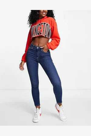 Topshop Leigh - Jeans indaco