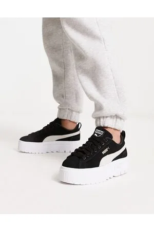PUMA Mayze - Sneakers con plateau nere e bianche