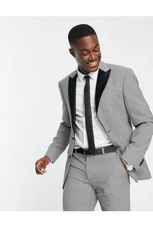 New Look Giacca da abito slim con motivo pied de poule