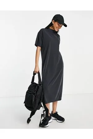 Dr Denim Dr. Denim - Vestito camicia midi color antracite
