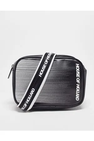 House of Holland Borsa a tracolla nera con logo