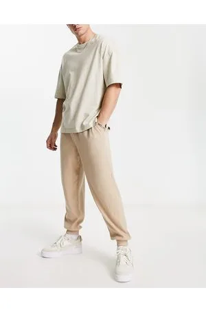 ASOS Joggers oversize beige a coste spazzolati