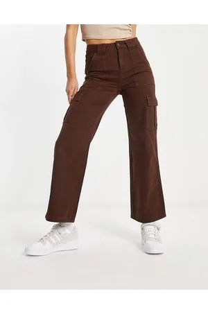 Urban Revivo Jeans cargo dritti bordeaux