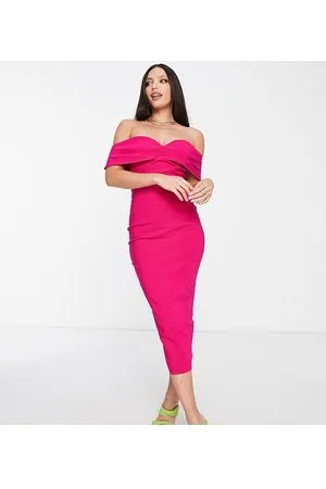 Vesper Vestito midi con scollo alla Bardot