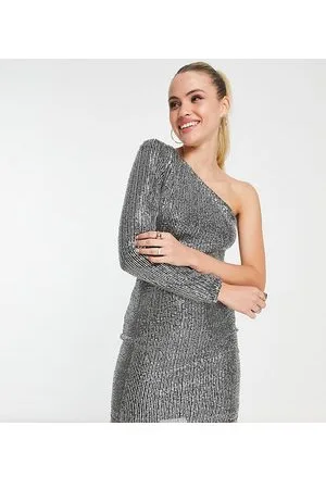 Parisian Vestito corto monospalla con paillettes