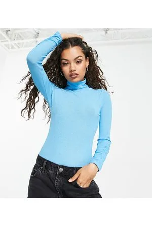 Miss Selfridge Petite - Body dolcevita in rete testurizzata