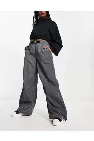 ASOS Pantaloni cargo parachute in tessuto tecnico con cintura