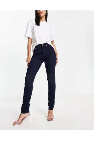 French Connection Jeans skinny a vita alta neri