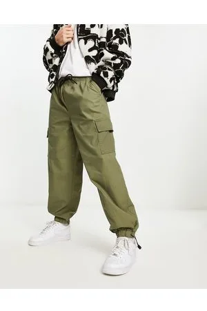 New Look Pantaloni cargo kaki scuro
