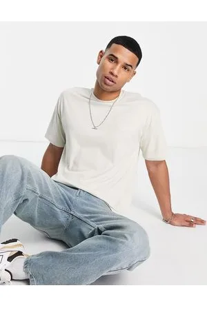 New Look T-shirt oversize sporco con ricamo di smile