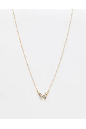 DesignB London Donna Collane - Collana color con pendente a farfalla