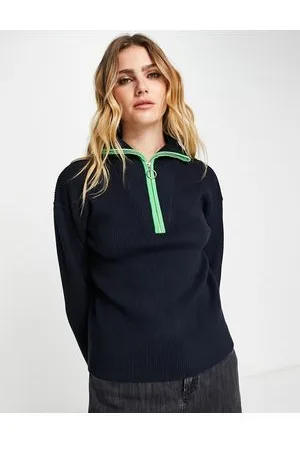 Gianni Feraud Maglione accollato con zip a contrasto