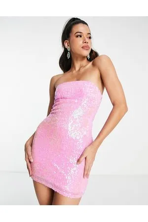 Miss Selfridge Vestito corto a fascia con paillettes