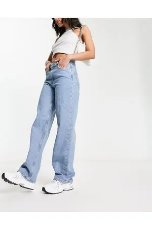 SELECTED Femme - Jeans dritti azzurro slavato