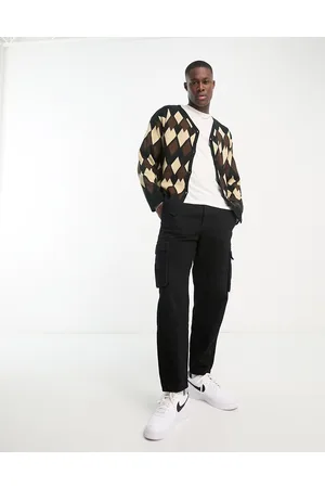 Bolongaro Cardigan marrone a rombi