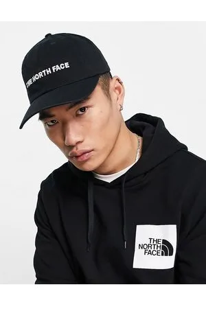 The North Face Cappellino nero con logo orizzontale ricamato