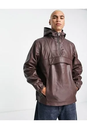 Bolongaro Giacca in pelle marrone