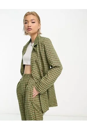Heartbreak Blazer oversize a quadri in coordinato