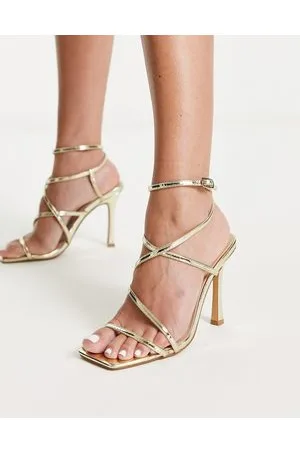 London Rebel Sandali con tacco a fascette