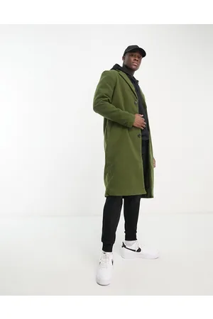 Bolongaro Spolverino lungo in lana kaki
