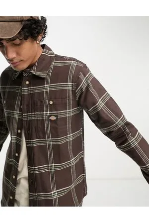 Dickies Warrenton - Camicia marrone scuro a quadri