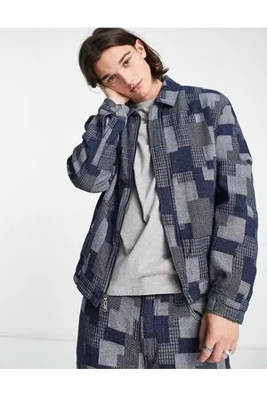 Guess Camicia giacca patchwork con zip in coordinato