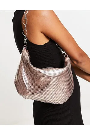 Tammy Girl Borsa da spalla in maglia metallica con catenina a cuori