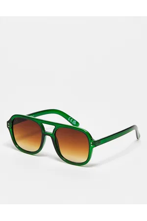 Jeepers Peepers Occhiali da sole - In esclusiva su ASOS - - Occhiali da sole modello aviatore oversize verdi