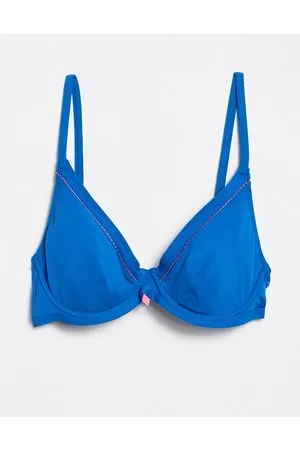 Cherry Beach Echo - Top bikini con ferretto blu