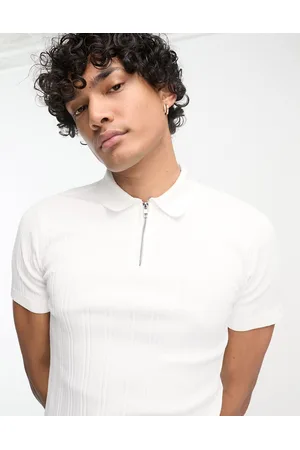 River Island Polo attillata bianca