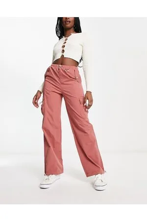 Emory Park Pantaloni cargo color terracotta con tasche