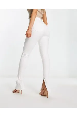 ASOS Jeans a zampa skinny bianchi