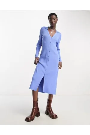 Object Vestito midi con bottoni e cut-out