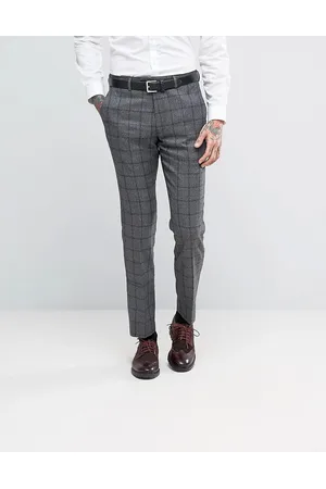 Gianni Feraud Uomo Pantaloni - Heritage Premium - Pantaloni da abito in lana a quadri