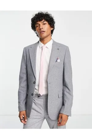 Harry Brown Giacca da abito da matrimonio grigia in tweed