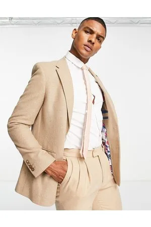 Harry Brown Giacca da abito da matrimonio in tweed beige