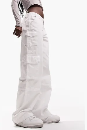 ASOS Ultimate - Jeans cargo bianchi