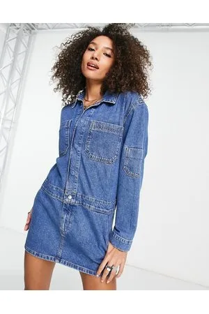 ASOS Vestito corto cargo in denim