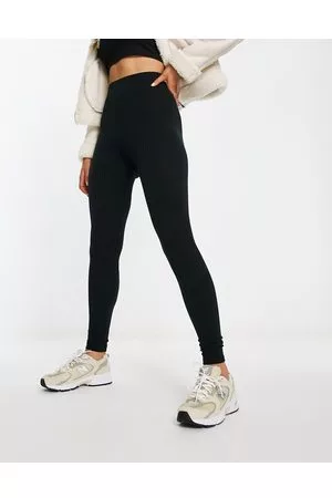 Miss Selfridge Leggings a vita alta neri