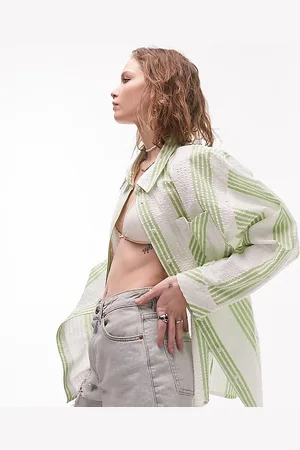 Topshop Camicia da spiaggia a righe
