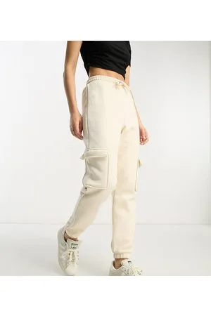 River Island Pantaloni cargo beige con tasche