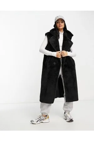 Urban Code Urban Code - Gilet taglio lungo in pile borg color antracite