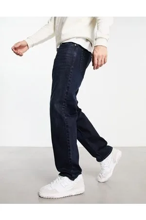 New Look Jeans dritti larghi lavaggio indaco scuro